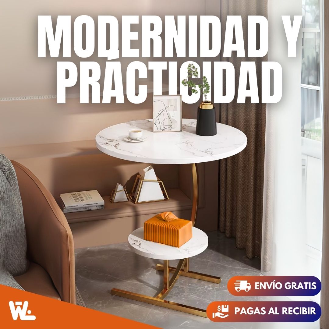 Mesa de Centro 2 Niveles de Madera