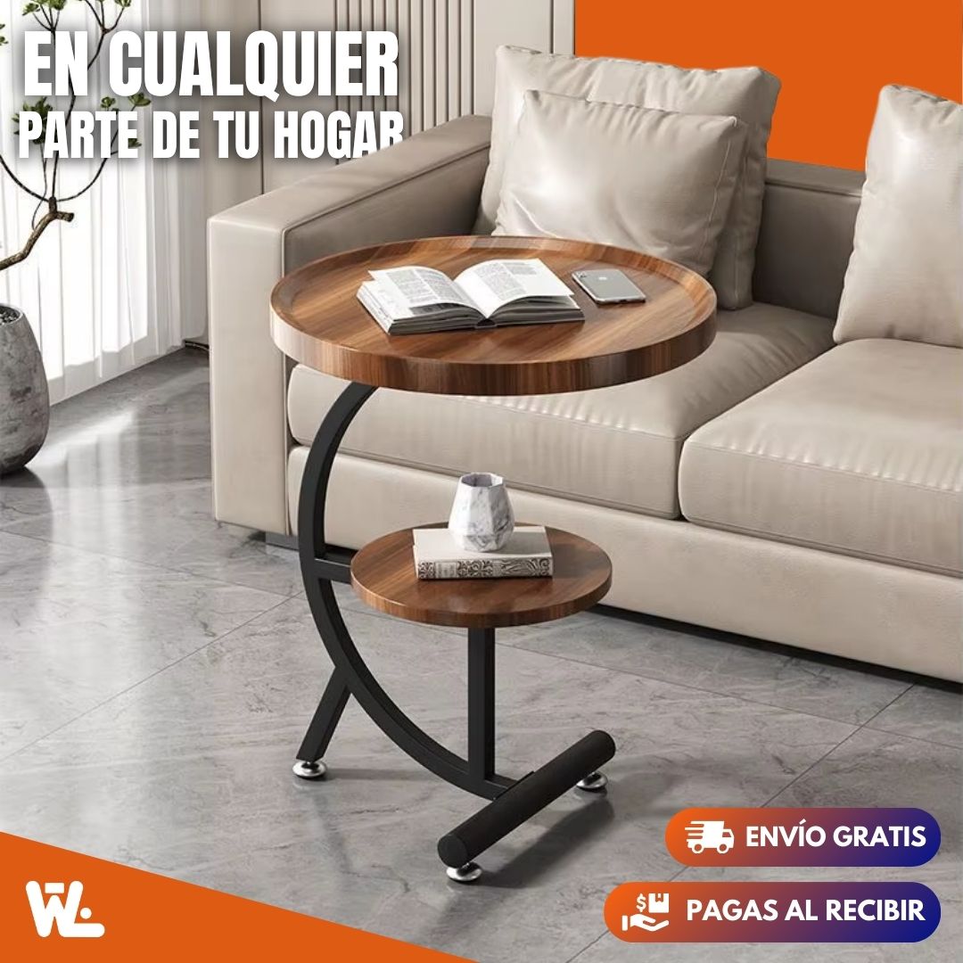 Mesa de Centro 2 Niveles de Madera