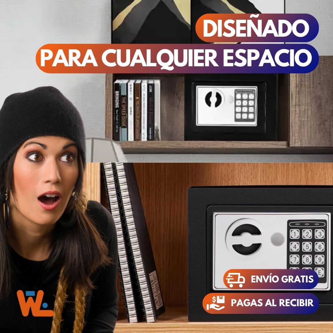 Caja Fuerte Con Pin Personalizable y Doble Cierre