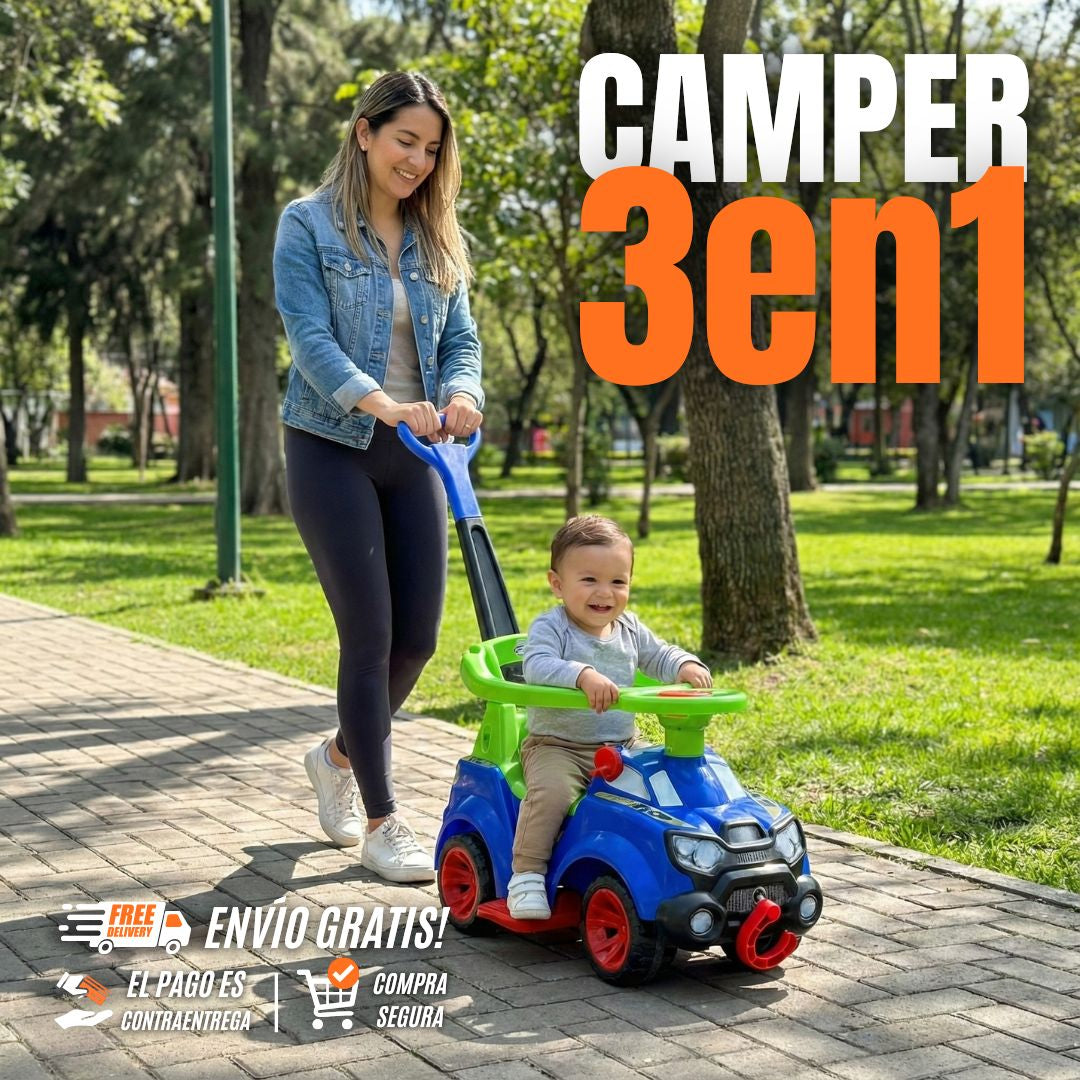 Caminador Paseador y Montable 3 En 1