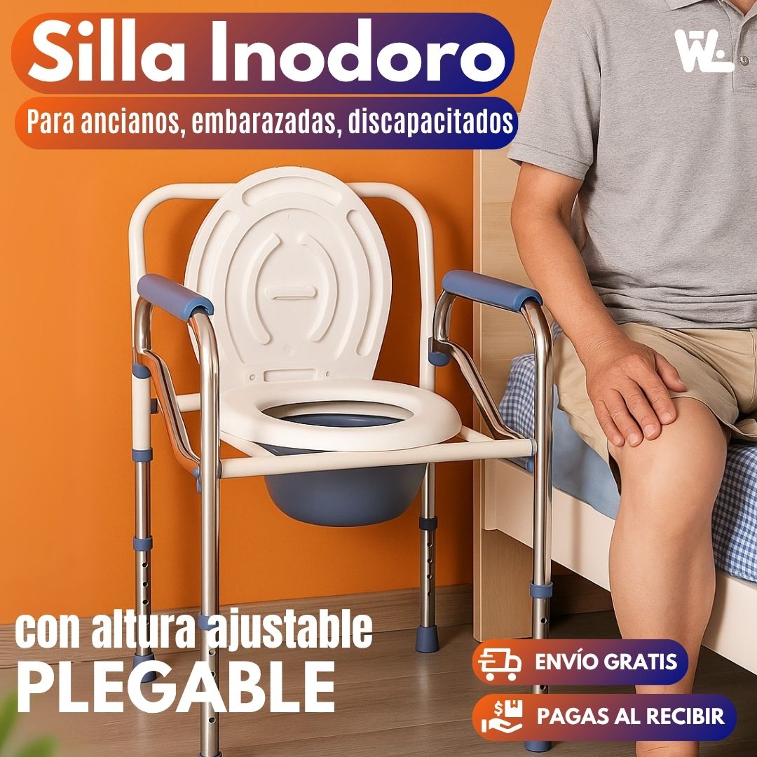Inodoro Móvil para Adultos, Embarazadas y discapacitados