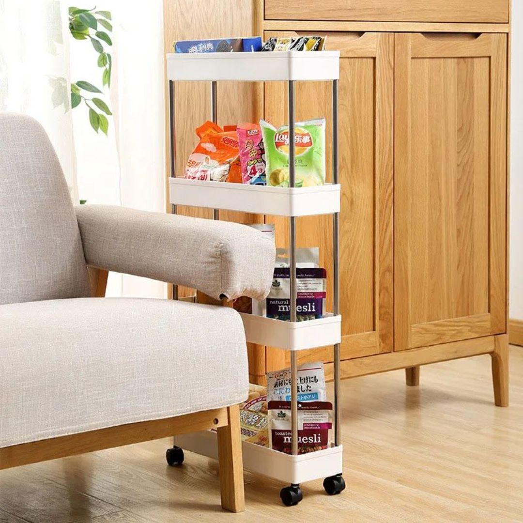 Organizador De 4 Niveles Con Ruedas Multiusos