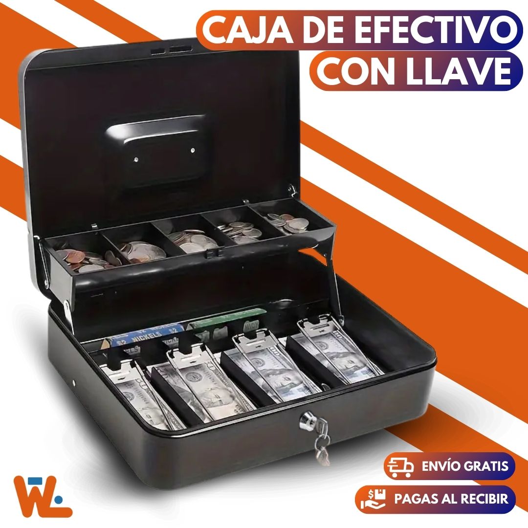 Caja Para Efectivo Con Llave
