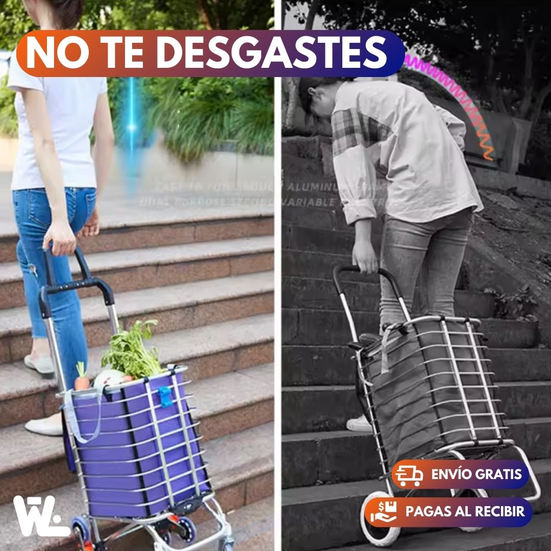 Carrito De Compras Para Escaleras Multifuncional