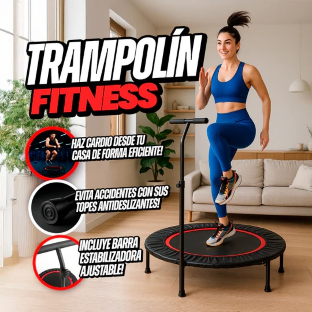 Trampolín de ejercicio con Barra Estabilizadora