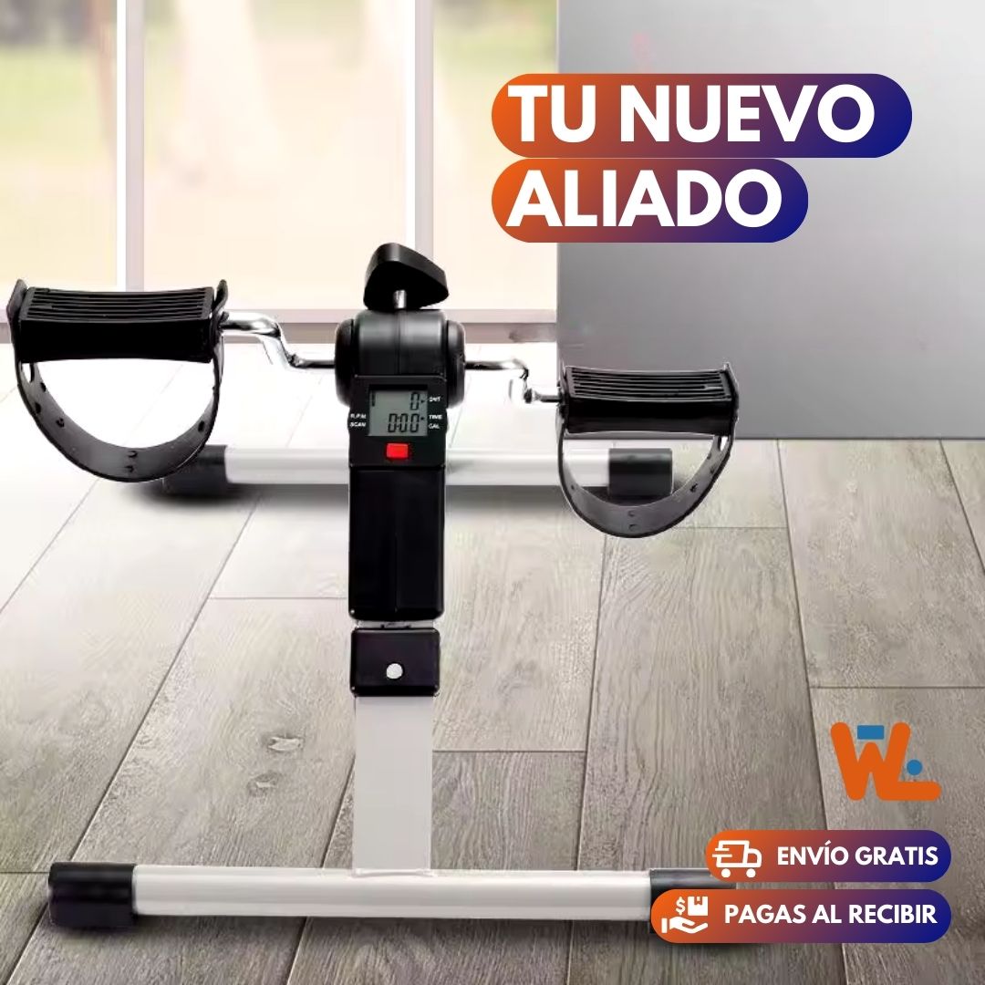 Bicicleta Estática con Pantalla Y Fuerza Ajustable