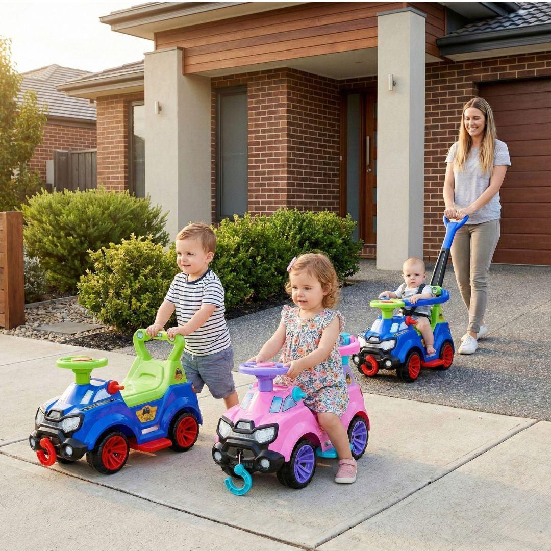 Caminador Paseador y Montable 3 En 1