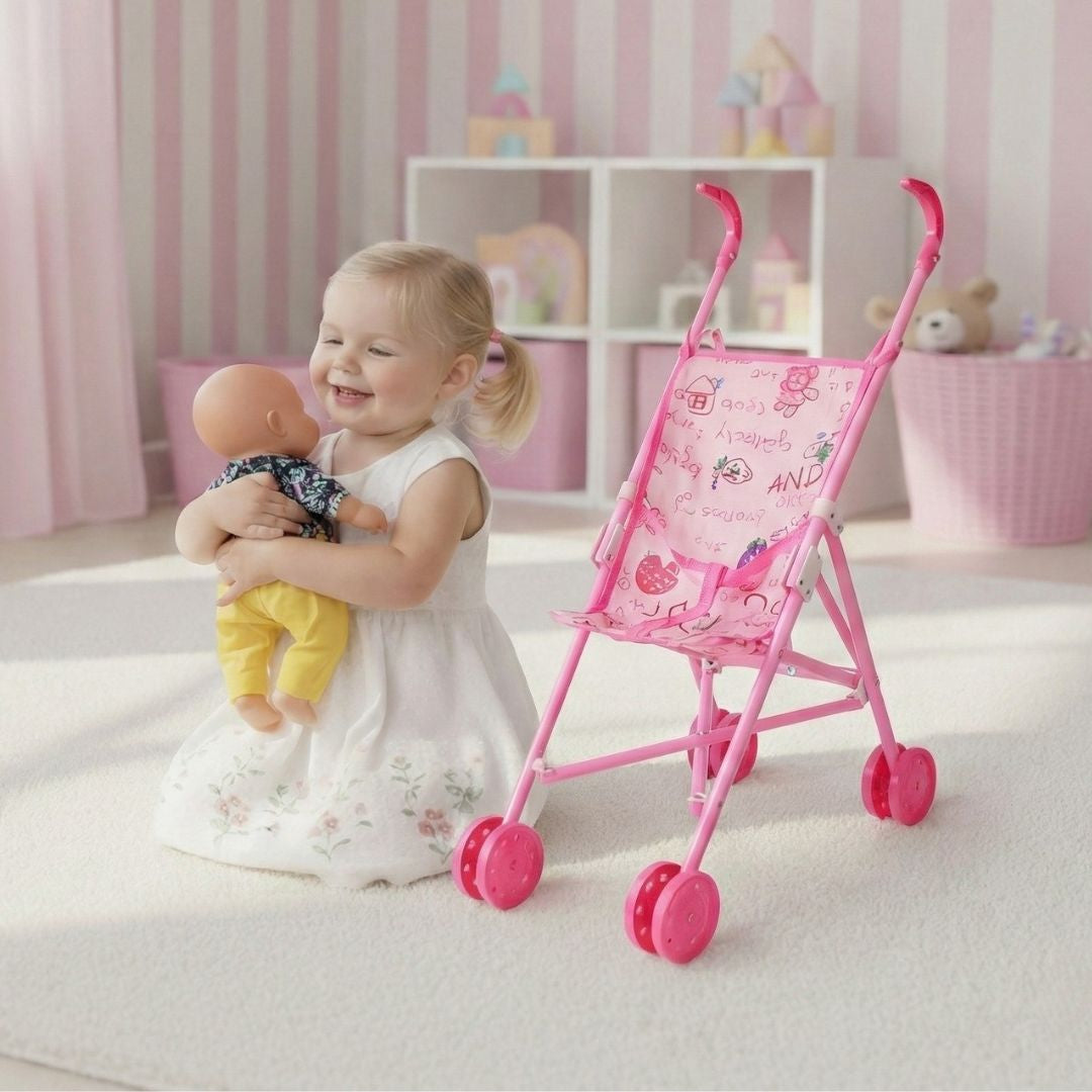COMBO Cochesito con Cuna y Bebé de Juguete