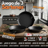 Set X3 Sartenes de Hierro Fundido